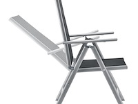 Tuinset / eetset milano 9-delig zilver/grijs - afbeelding 13 van  13