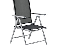 Tuinset / eetset milano 9-delig zilver/grijs - afbeelding 11 van  13