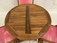 Tuinset met 3 klapstoelen - afbeelding 3 van  4