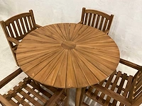 Tuinset met ronde tuintafel 130 cm - afbeelding 3 van  5