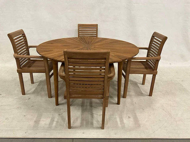 Tuinset met ronde tuintafel 150 cm - afbeelding 1 van  6