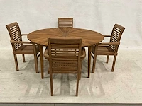 Tuinset met ronde tuintafel 150 cm - afbeelding 1 van  6