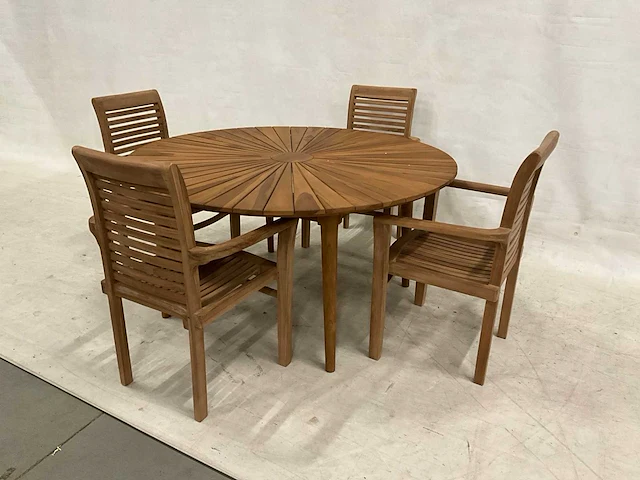 Tuinset met ronde tuintafel 150 cm - afbeelding 2 van  6