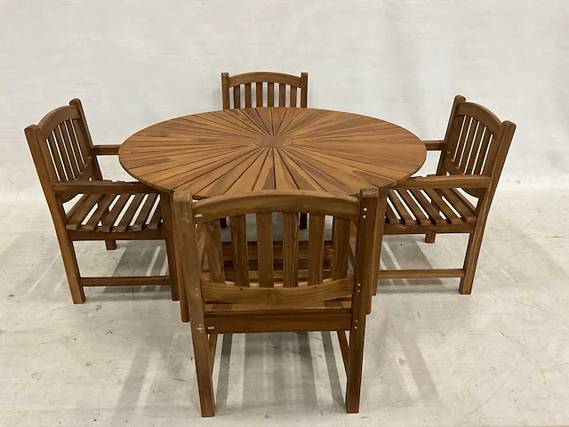 Tuinset met ronde tuintafel 150 cm - afbeelding 1 van  5