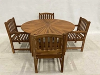 Tuinset met ronde tuintafel 150 cm - afbeelding 1 van  5