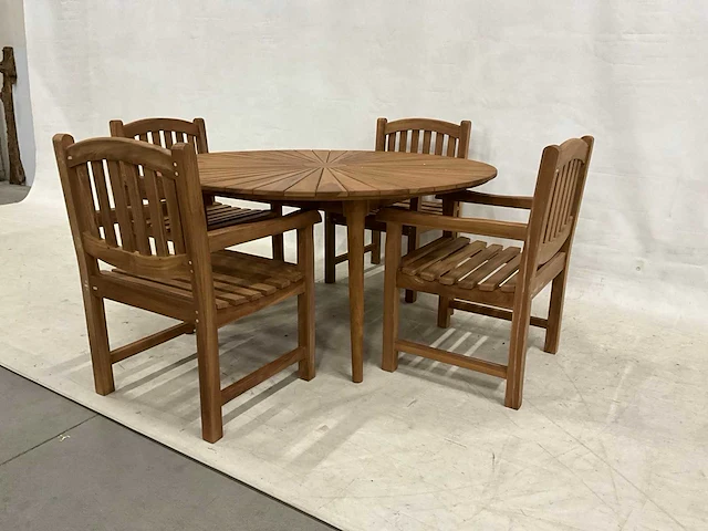 Tuinset met ronde tuintafel 150 cm - afbeelding 2 van  5