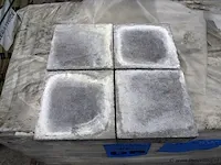 Tuinstenen van beton - kleur - grijs genuanceerd - 20x20x6cm - 17,3m²