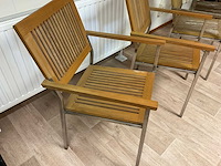 Tuinstoel 4x stapelbaar - afbeelding 2 van  3