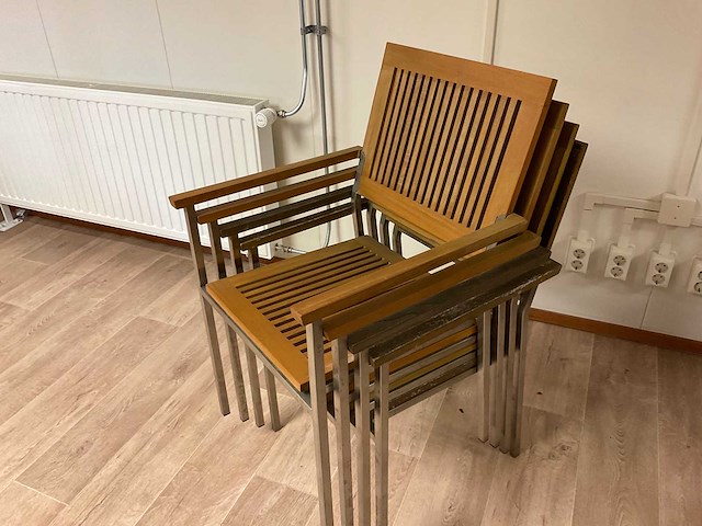 Tuinstoel 4x stapelbaar - afbeelding 3 van  3