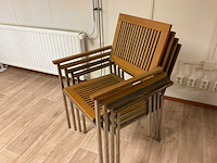 Tuinstoel 4x stapelbaar - afbeelding 3 van  3