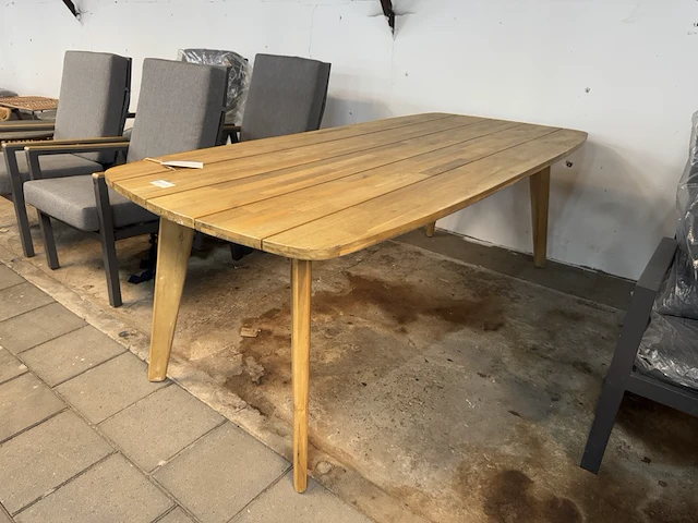 Tuintafel 220x100x77 cm - afbeelding 1 van  5