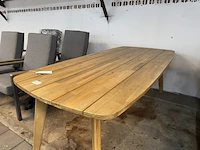 Tuintafel 220x100x77 cm - afbeelding 3 van  5