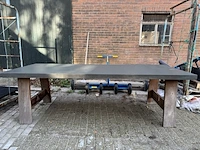 Tuintafel 250x100x77 cm - afbeelding 1 van  6