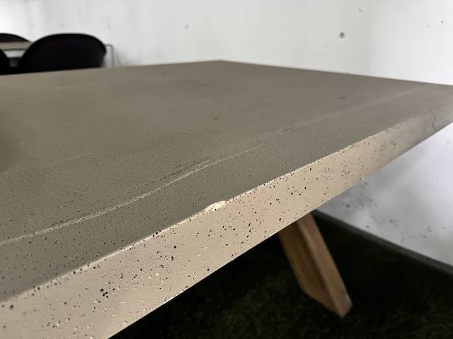 Tuintafel met acaciahouten poten 250x100,5x78 cm buiten. - afbeelding 8 van  8