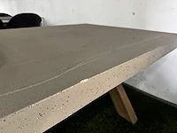 Tuintafel met acaciahouten poten 250x100,5x78 cm buiten. - afbeelding 8 van  8