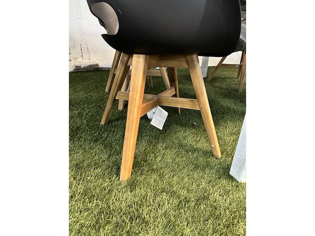 Tuintafel met glasplaat 160x100x73 cm met 4x tuinstoel - afbeelding 8 van  8