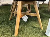 Tuintafel met glasplaat 160x100x73 cm met 4x tuinstoel - afbeelding 8 van  8