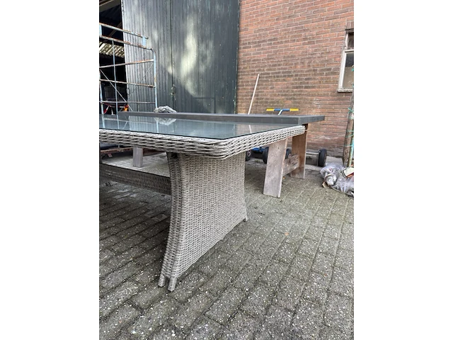 Tuintafel met glasplaat 228x108x74 cm - afbeelding 7 van  7