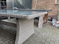Tuintafel met glasplaat 228x108x74 cm - afbeelding 7 van  7