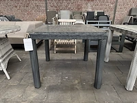 Tuintafel met glasplaat 90x90 cm, fonteyn, chesley, donkergrijs - afbeelding 1 van  5