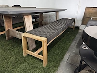 Tuintafel met twee applebee tuinbanken - afbeelding 5 van  10