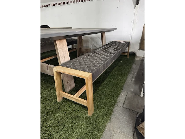 Tuintafel met twee applebee tuinbanken - afbeelding 6 van  10