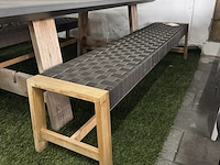 Tuintafel met twee applebee tuinbanken - afbeelding 6 van  10