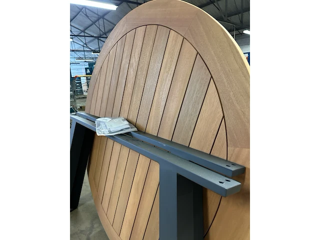 Tuintafel rond diameter 130 cm wakefield, paros - afbeelding 4 van  6