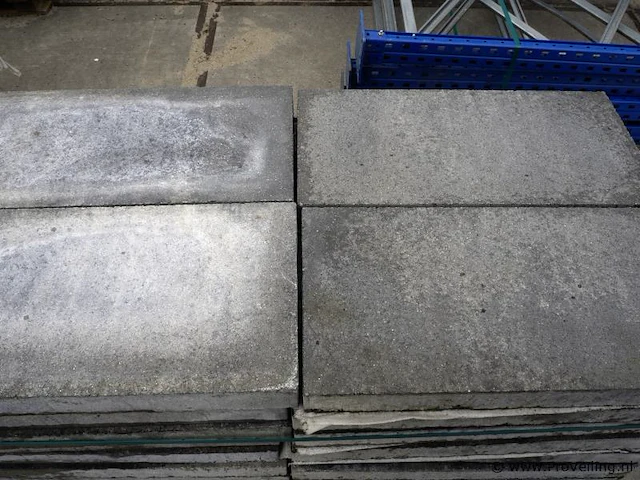 Tuintegels van beton - kleur genuanceerd / grey genuanceerd - 30x60x6cm - 13,6m² - afbeelding 2 van  2