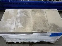Tuintegels van beton - kleur genuanceerd / grey genuanceerd - 30x60x6cm - 13,6m²