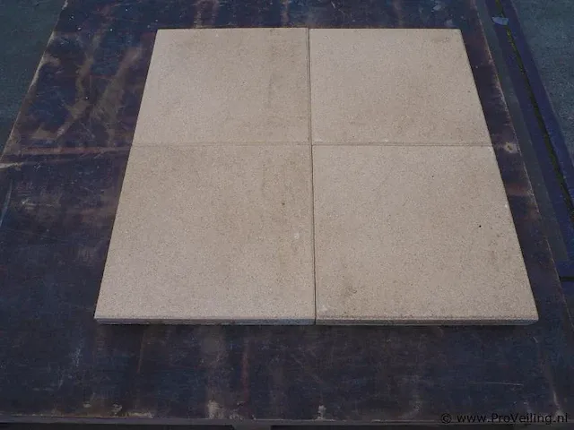Tuintegels van beton - kleur salmon - 40x40x4cm - 19,2m² - afbeelding 3 van  4