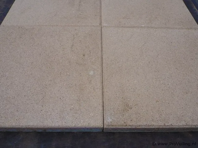 Tuintegels van beton - kleur salmon - 40x40x4cm - 9,6m² - afbeelding 4 van  4