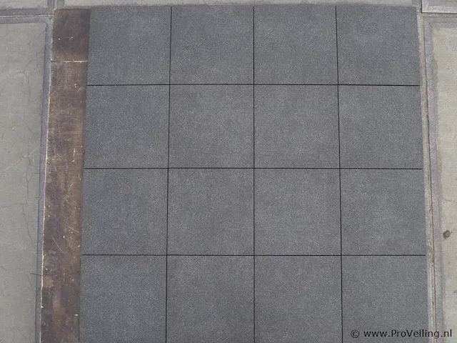 Tuintegels van keramiek - kleur basalt look - 40x40x2cm - 23m² - afbeelding 3 van  6