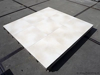 Tuintegels van keramiek - kleur stone cream - 60x60x1,8cm - 21,6m² - afbeelding 3 van  3