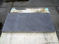 Tuintegels van keramiek/beton - kleur unica black - 45x90x5cm - 7,7m² - afbeelding 1 van  1