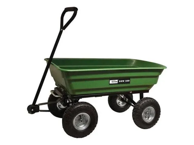 Tuinwagen kantelbaar gude , ggw 250, groen/zwart - afbeelding 1 van  4