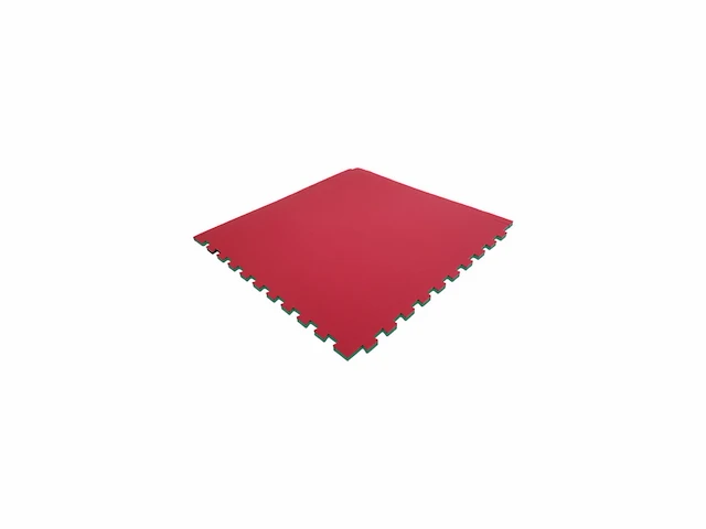 Tunturi karatemat/sportmat sportvloer rood / groen - afbeelding 2 van  2