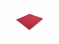 Tunturi karatemat/sportmat sportvloer rood / groen - afbeelding 2 van  2