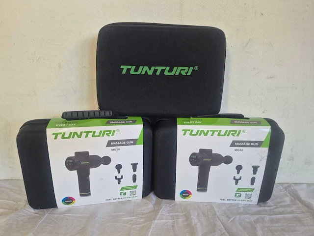 Tunturi massage gun (3x) - afbeelding 1 van  1