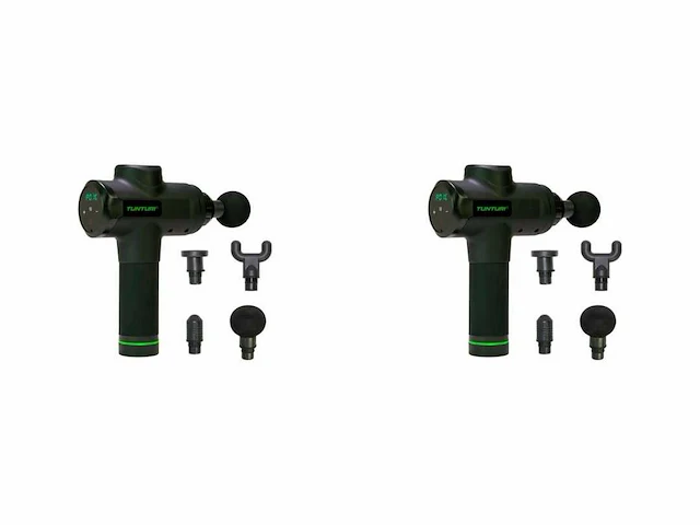Tunturi mg50 massage gun - incl. opzetstukken en koffer (2x) - afbeelding 1 van  4
