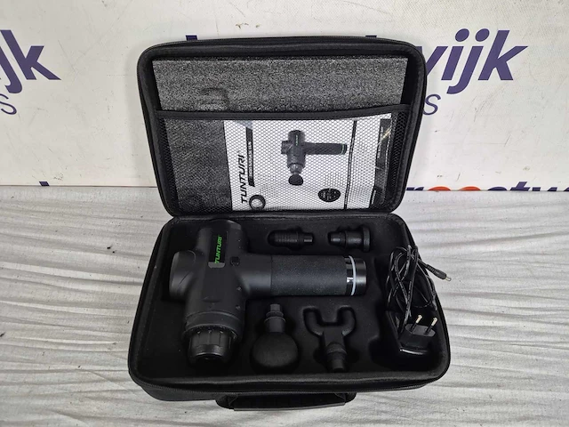 Tunturi mg50 massage gun - incl. opzetstukken en koffer (2x) - afbeelding 4 van  4