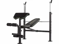 Tunturi wb60 halterbank - bankdrukbank - leg extension - bicep curls (12x) - afbeelding 1 van  4
