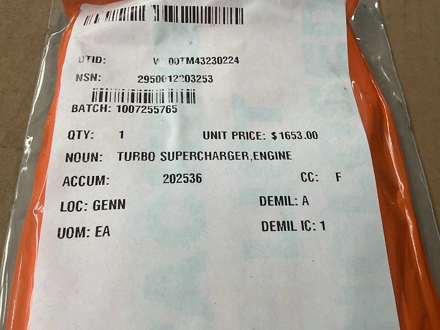 Turbo supercharger - afbeelding 4 van  4