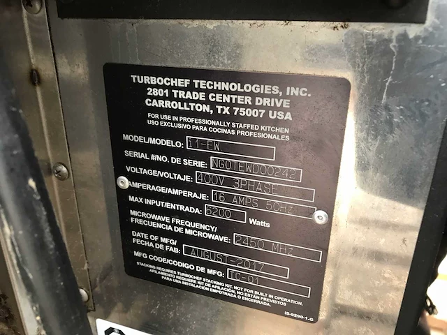 Turbochef - sota touch - oven - afbeelding 4 van  4
