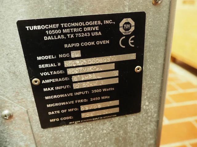 Turbochef - afbeelding 8 van  14
