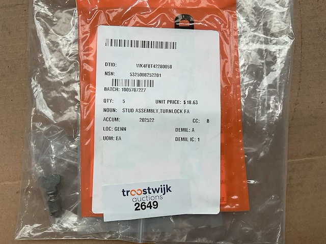 Turnlock stud assembly (5x) - afbeelding 4 van  4
