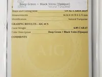 Turquoise 6.85ct aig certified - afbeelding 7 van  8