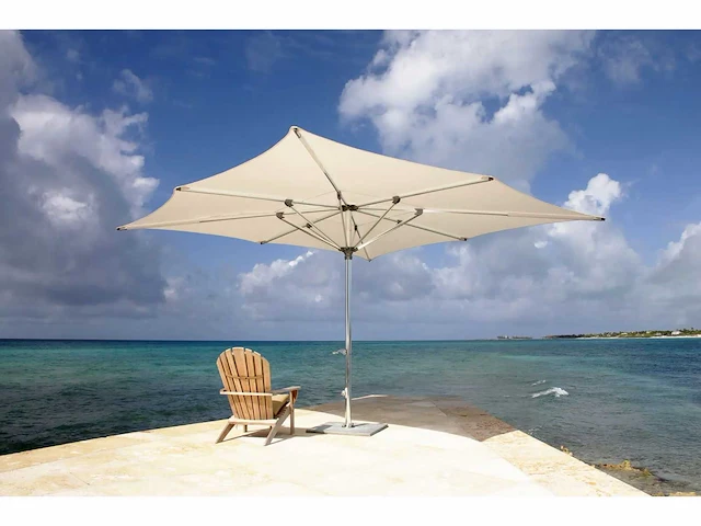 Tuuci ocean master max-classic stainless steel octagon 9' parasol in cadet grey - afbeelding 1 van  10