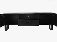Tv- dressoir, label51, santos, zwart - afbeelding 2 van  5