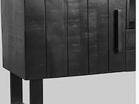 Tv- dressoir, label51, santos, zwart - afbeelding 4 van  5